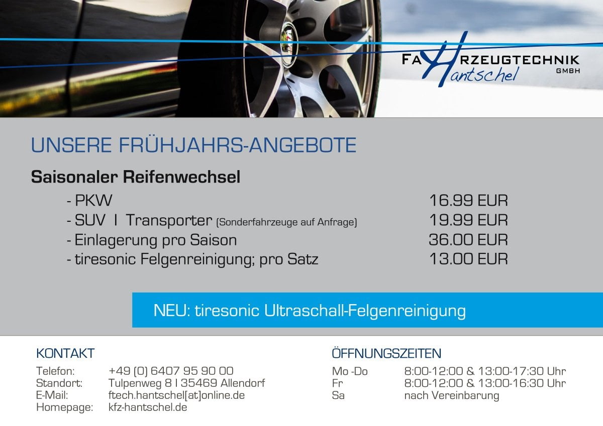 Flyer Frühjahrsangebot 2018
